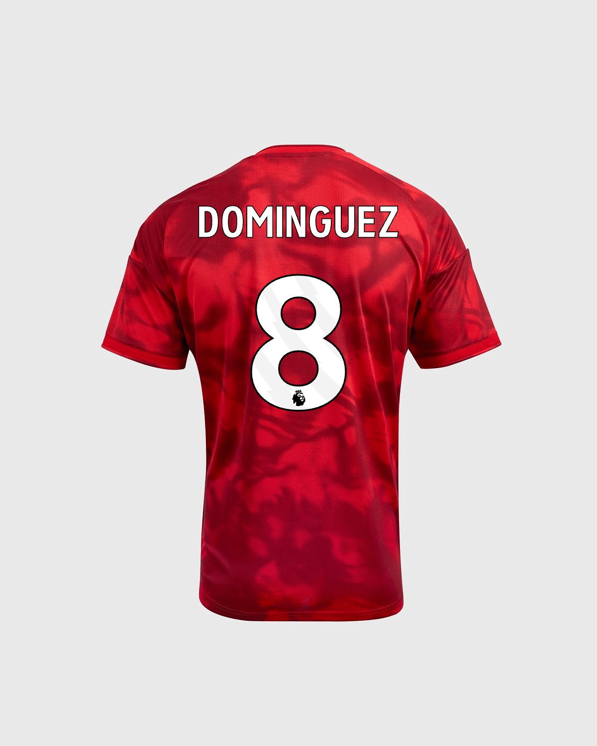NFFC 26/27 Junior Home Shirt with Dominguez 8 Premier League Printing - Nottingham Forest FC