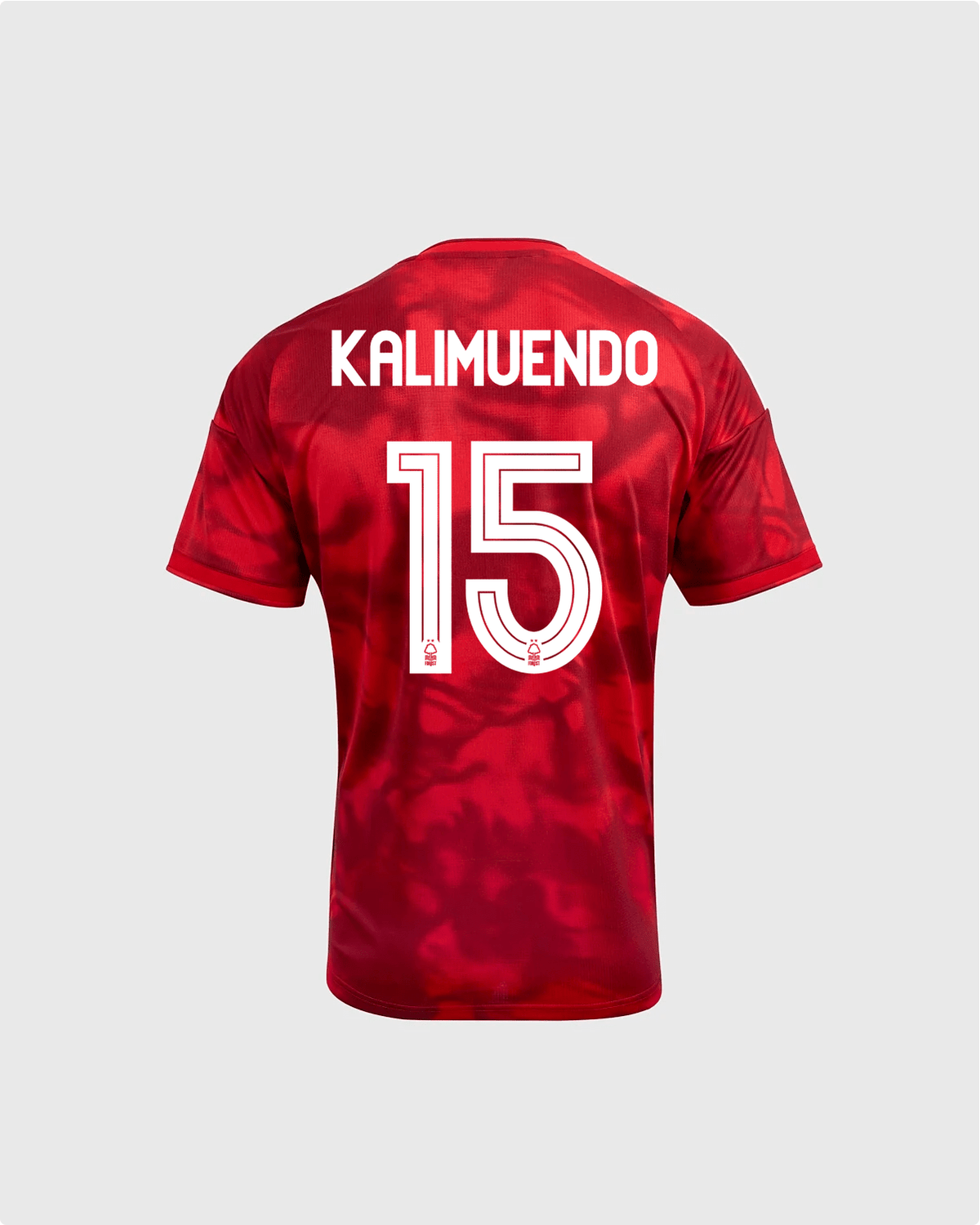NFFC 26/27 Junior Home Shirt with Kalimuendo 15 NFFC Printing - Nottingham Forest FC