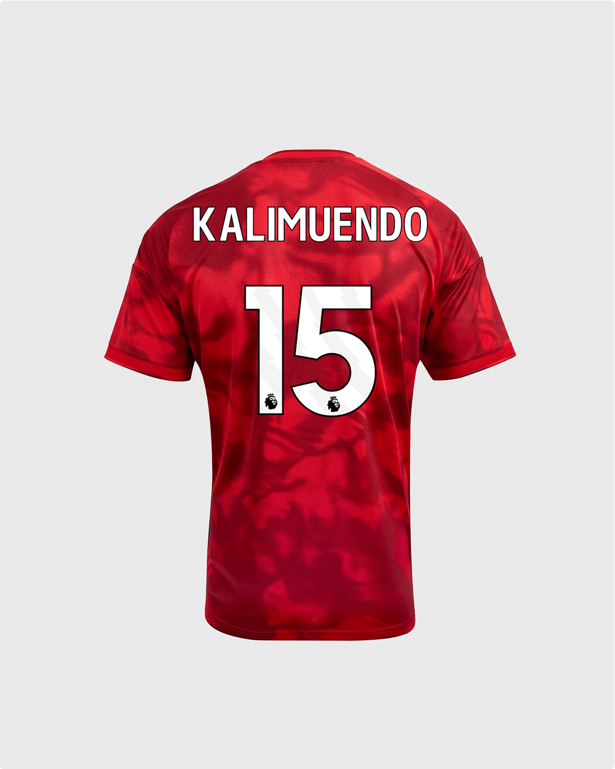 NFFC 26/27 Junior Home Shirt with Kalimuendo 15 Premier League Printing - Nottingham Forest FC