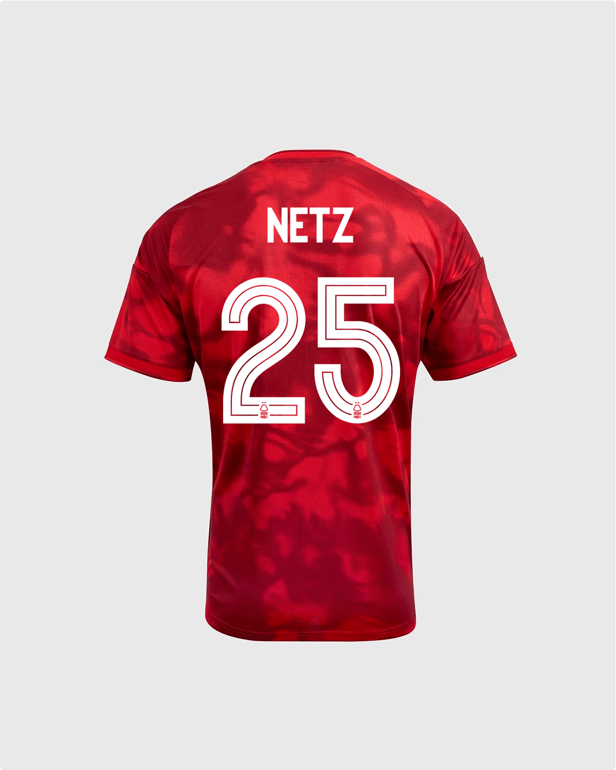 NFFC 26/27 Junior Home Shirt with Netz 25 NFFC Printing - Nottingham Forest FC