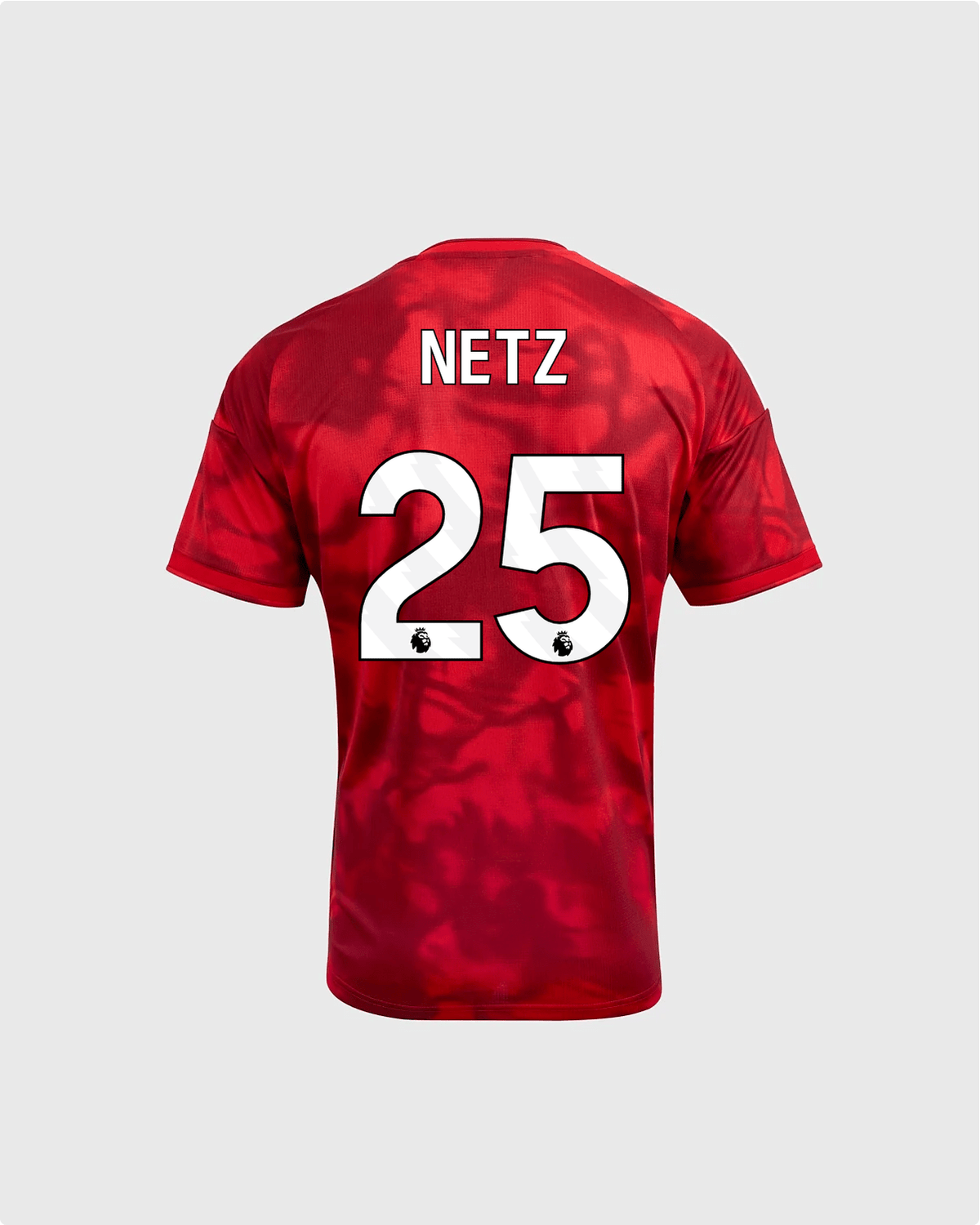 NFFC 26/27 Junior Home Shirt with Netz 25 Premier League Printing - Nottingham Forest FC