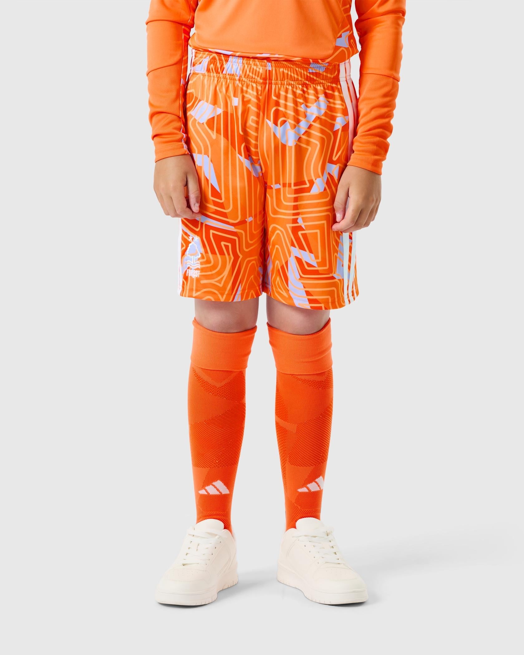 NFFC 26/27 Junior Orange Goalkeeper Shorts - Nottingham Forest FC