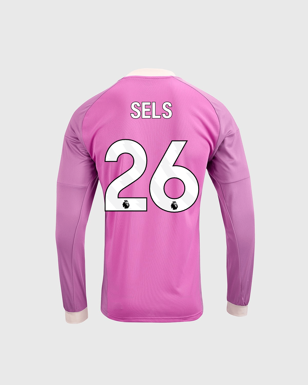 NFFC 26/27 Junior Pink Goalkeeper Shirt with Sels 26 Premier League Printing - Nottingham Forest FC