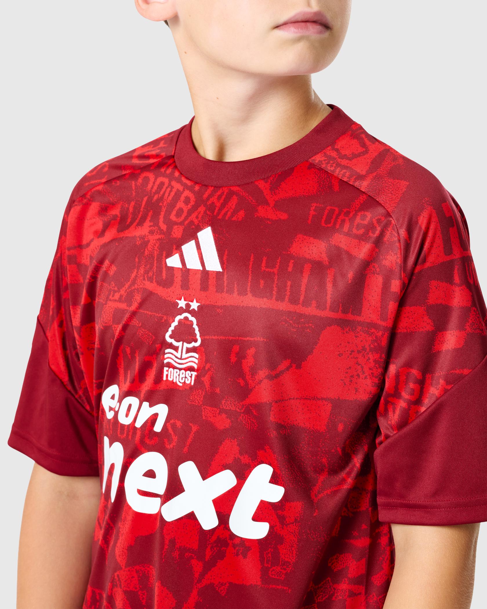 NFFC 26/27 Junior Red Pre-Match Jersey - Nottingham Forest FC