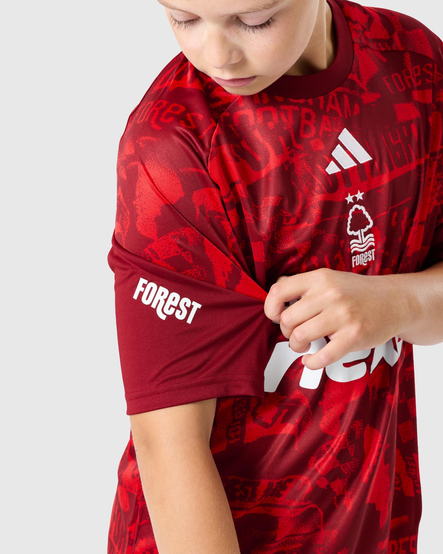 NFFC 26/27 Junior Red Pre-Match Jersey - Nottingham Forest FC