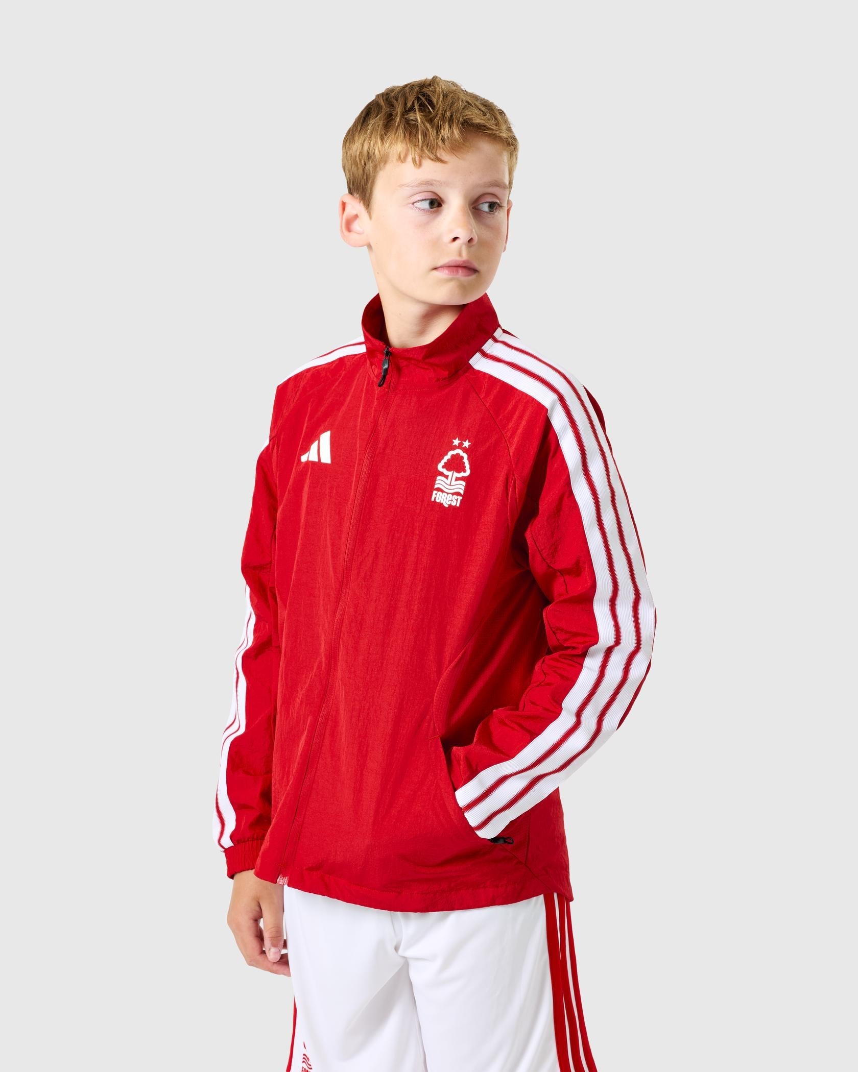 NFFC 26/27 Junior Red Walk Out Jacket - Nottingham Forest FC