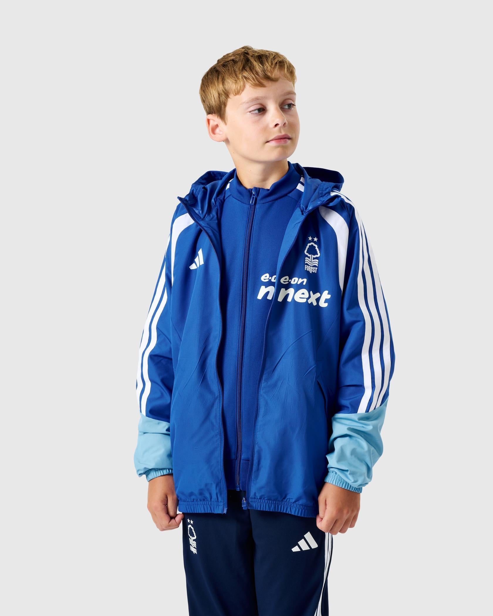 NFFC 26/27 Junior Royal Blue Training All Weather Jacket - Nottingham Forest FC
