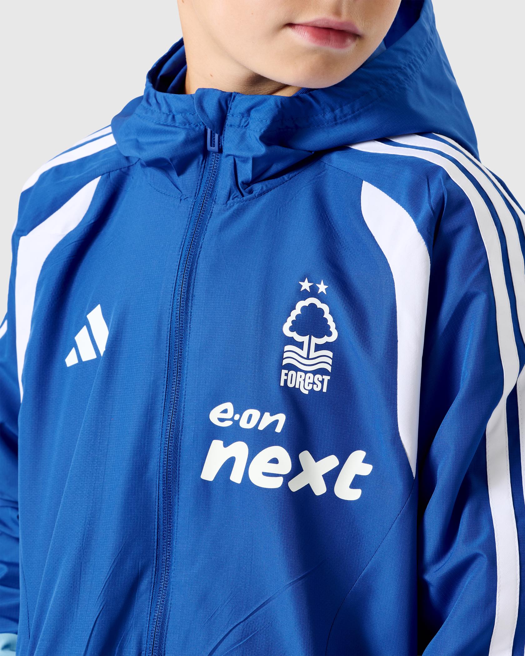 NFFC 26/27 Junior Royal Blue Training All Weather Jacket - Nottingham Forest FC