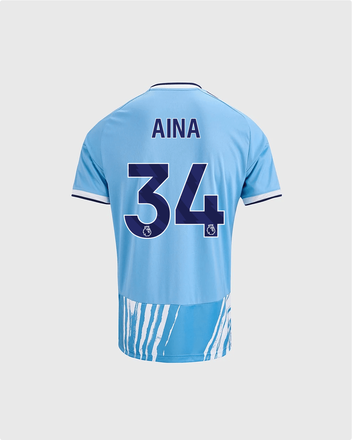 NFFC 26/27 Junior Third Shirt with Aina 34 Premier League Printing - Nottingham Forest FC