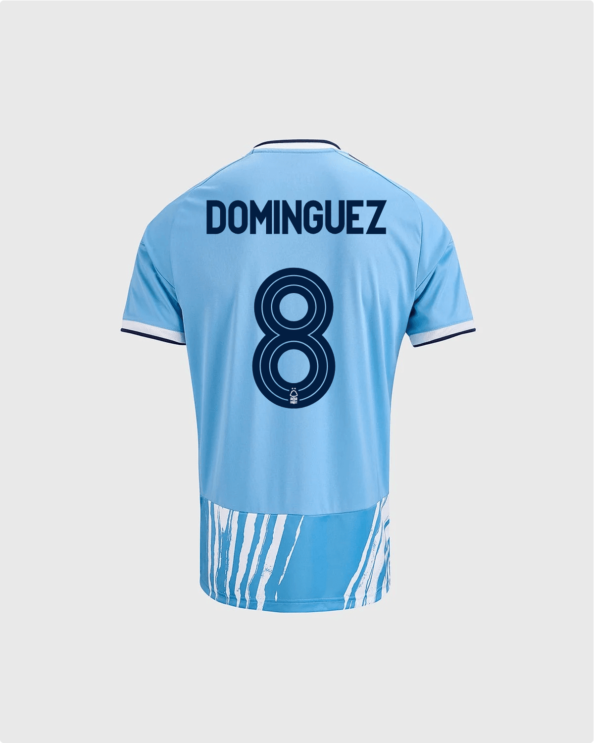 NFFC 26/27 Junior Third Shirt with Dominguez 8 NFFC Printing - Nottingham Forest FC
