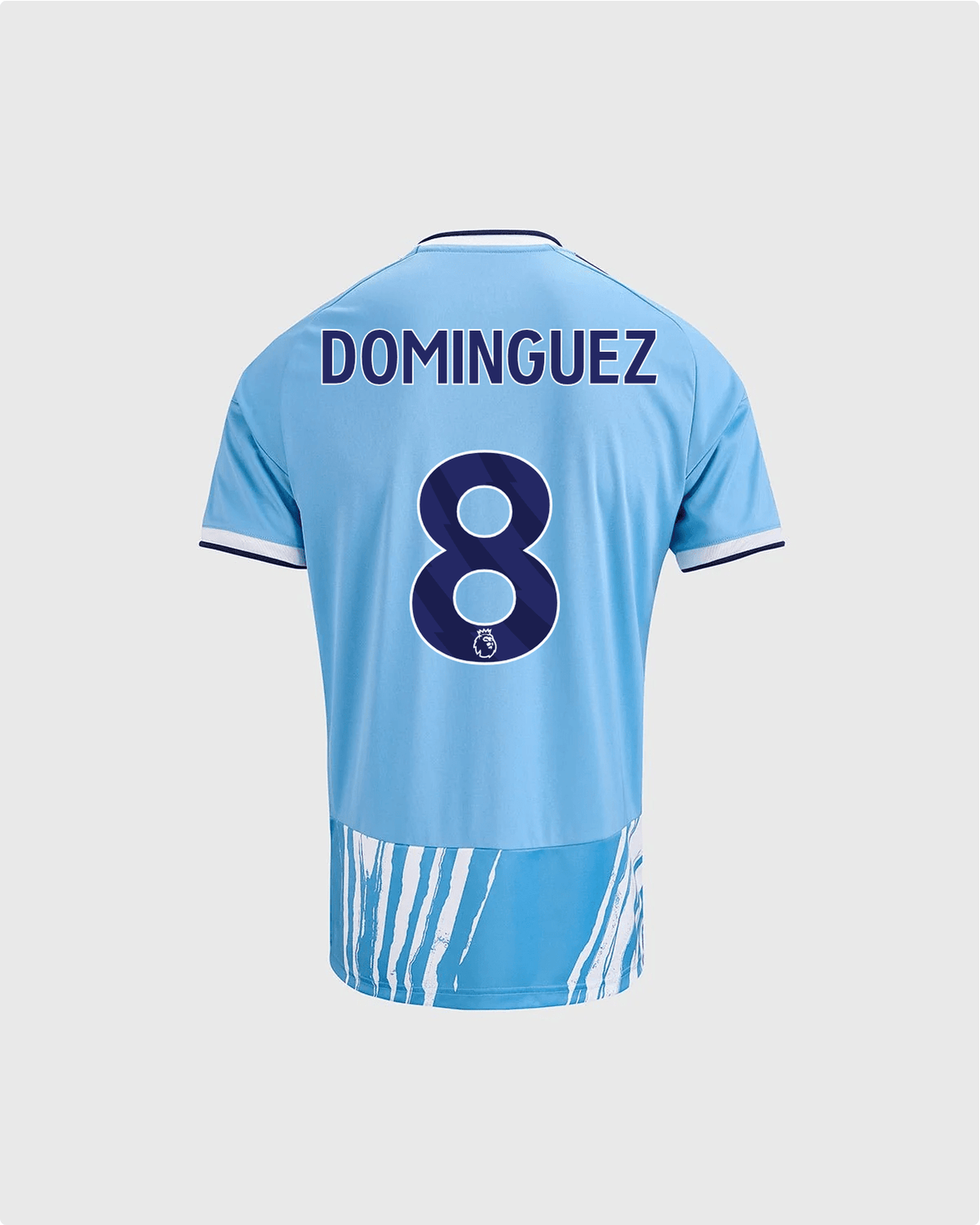 NFFC 26/27 Junior Third Shirt with Dominguez 8 Premier League Printing - Nottingham Forest FC