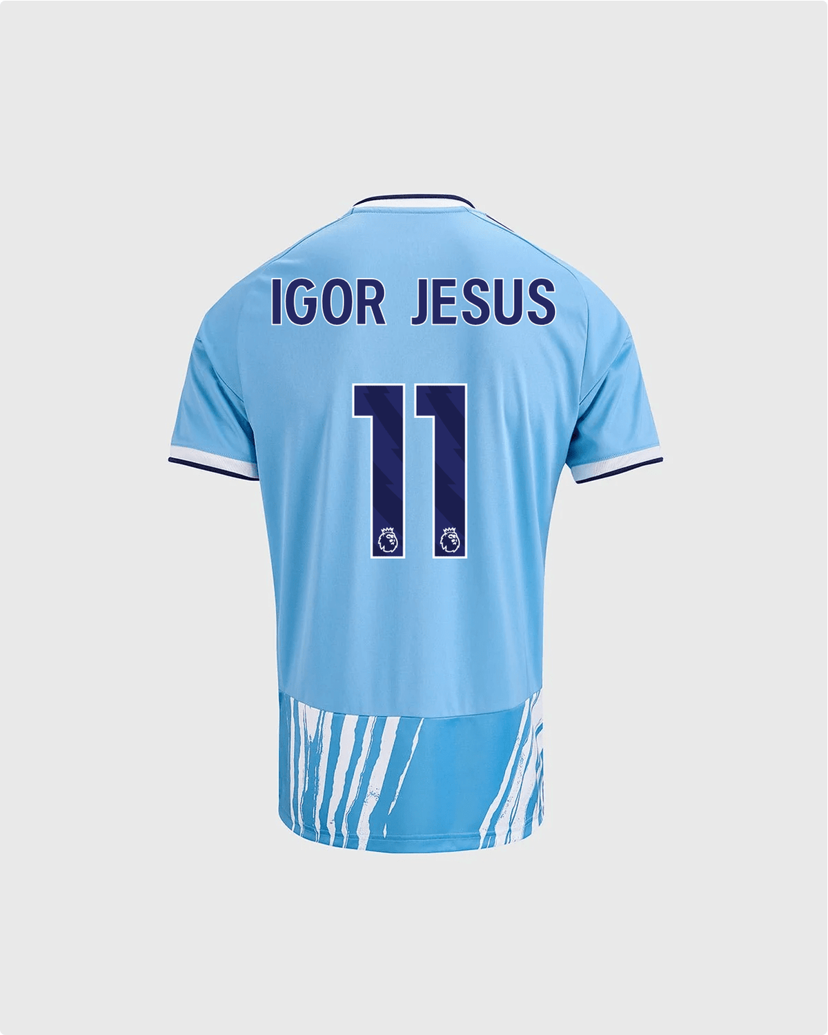 NFFC 26/27 Junior Third Shirt with Igor Jesus 11 Premier League Printing - Nottingham Forest FC