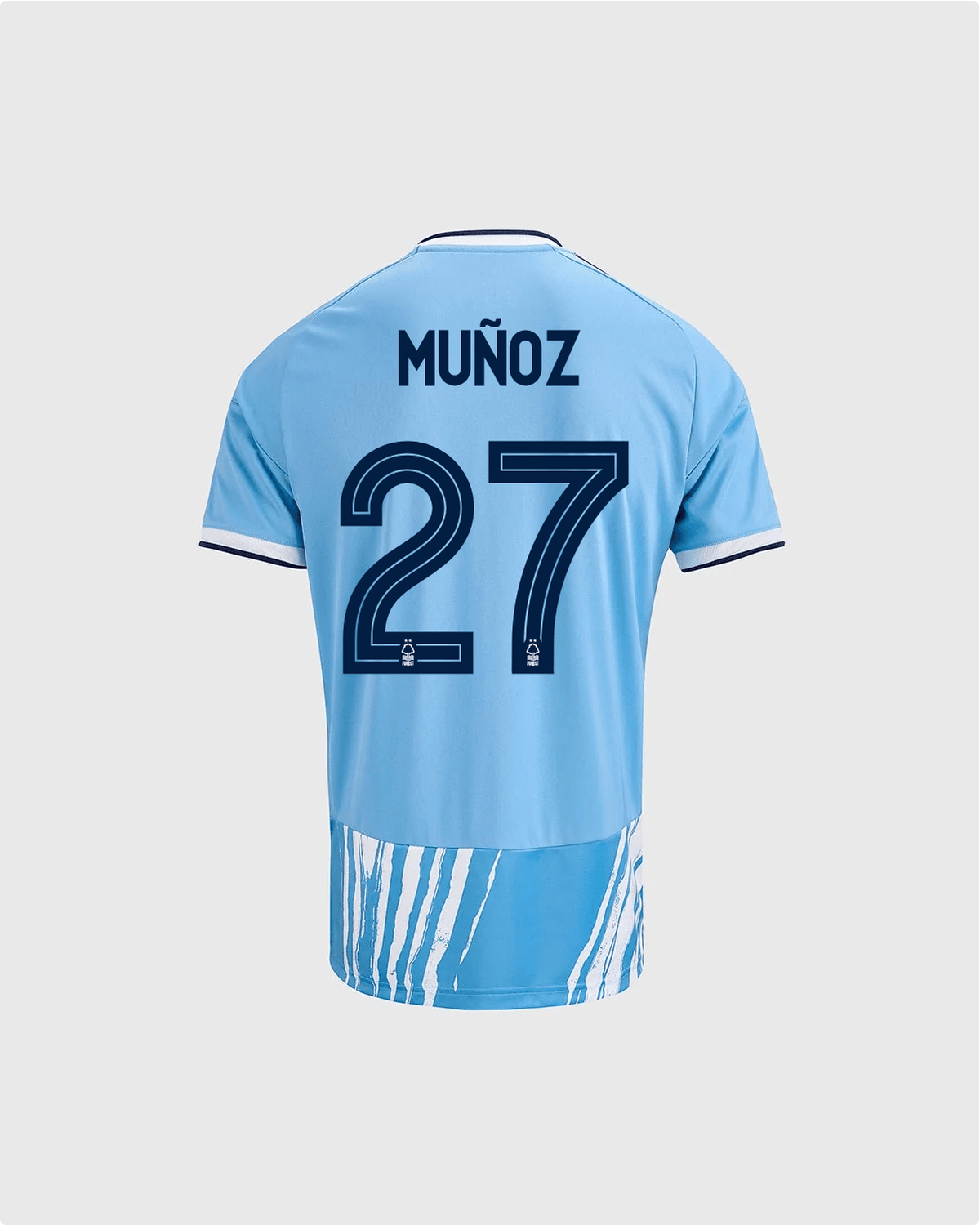 NFFC 26/27 Junior Third Shirt with Muñoz 27 NFFC Printing - Nottingham Forest FC