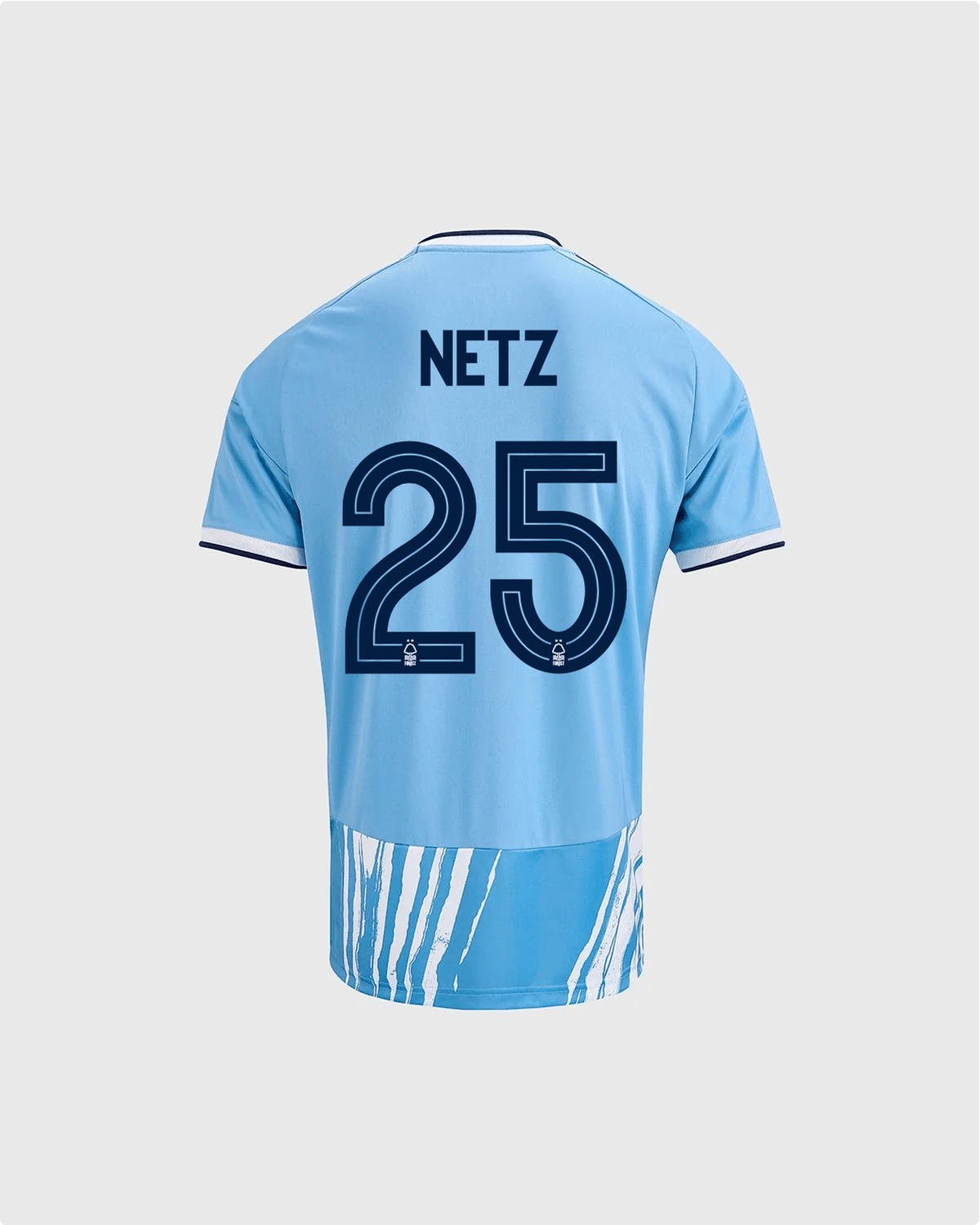 NFFC 26/27 Junior Third Shirt with Netz 25 NFFC Printing - Nottingham Forest FC