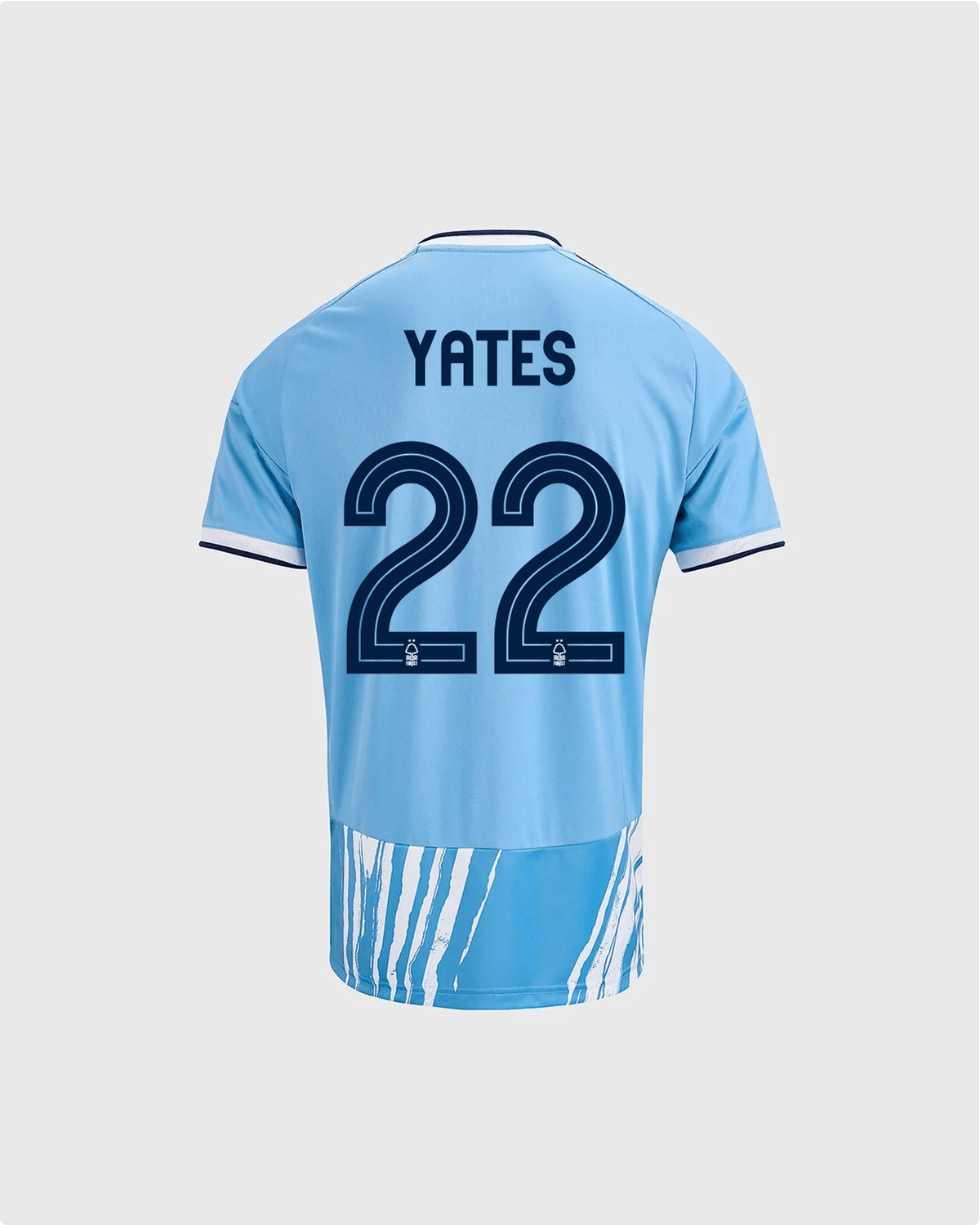 NFFC 26/27 Junior Third Shirt with Yates 22 NFFC Printing - Nottingham Forest FC