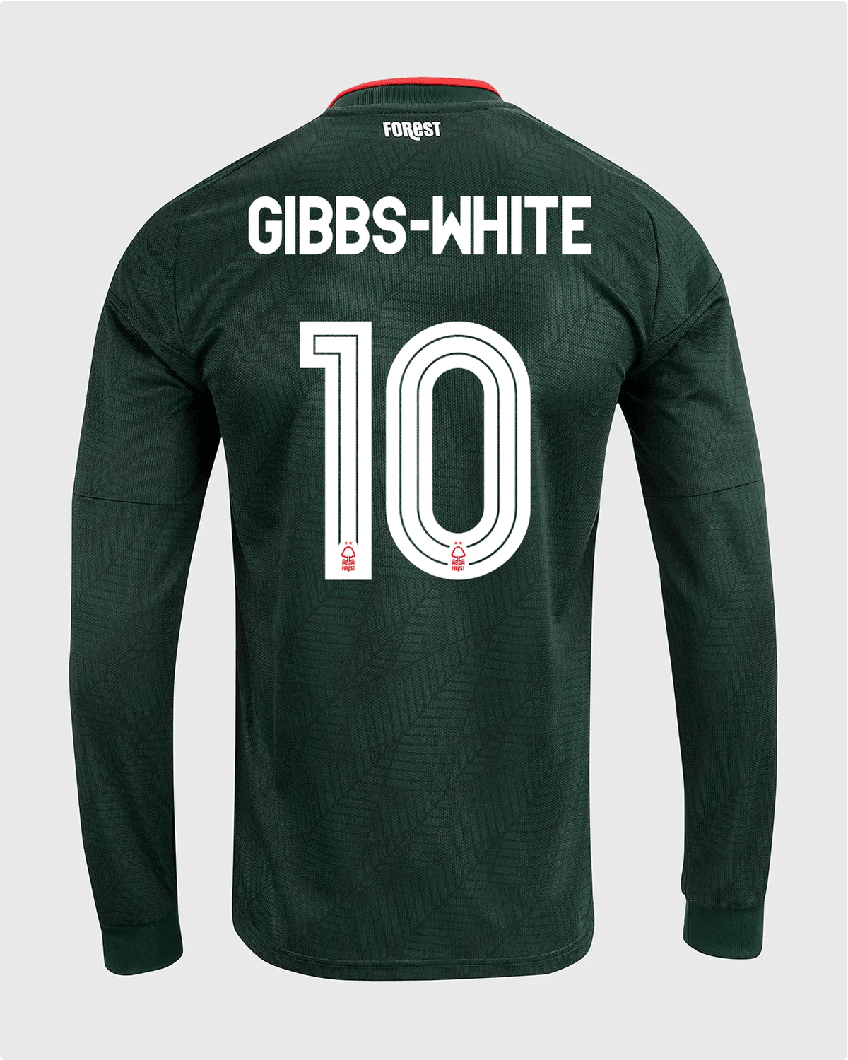 NFFC 26/27 Long Sleeve Away Shirt with Gibbs-White 10 NFFC Printing - Nottingham Forest FC