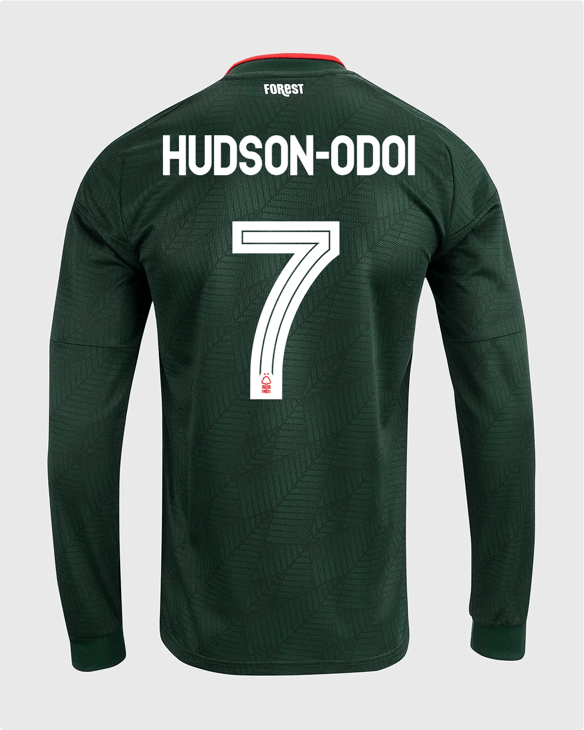 NFFC 26/27 Long Sleeve Away Shirt with Hudson-Odoi 7 NFFC Printing - Nottingham Forest FC