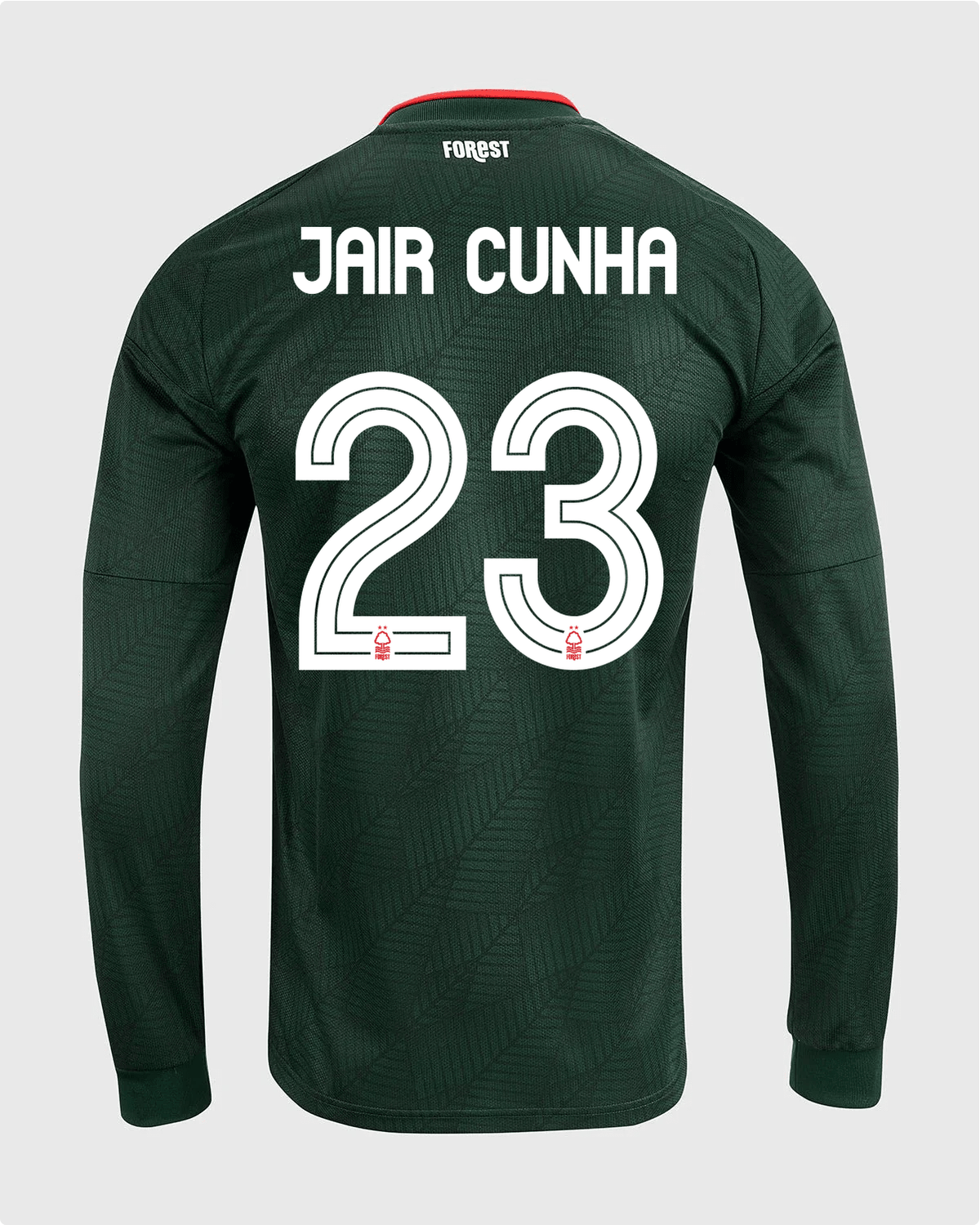 NFFC 26/27 Long Sleeve Away Shirt with Jair Cunha 23 NFFC Printing - Nottingham Forest FC