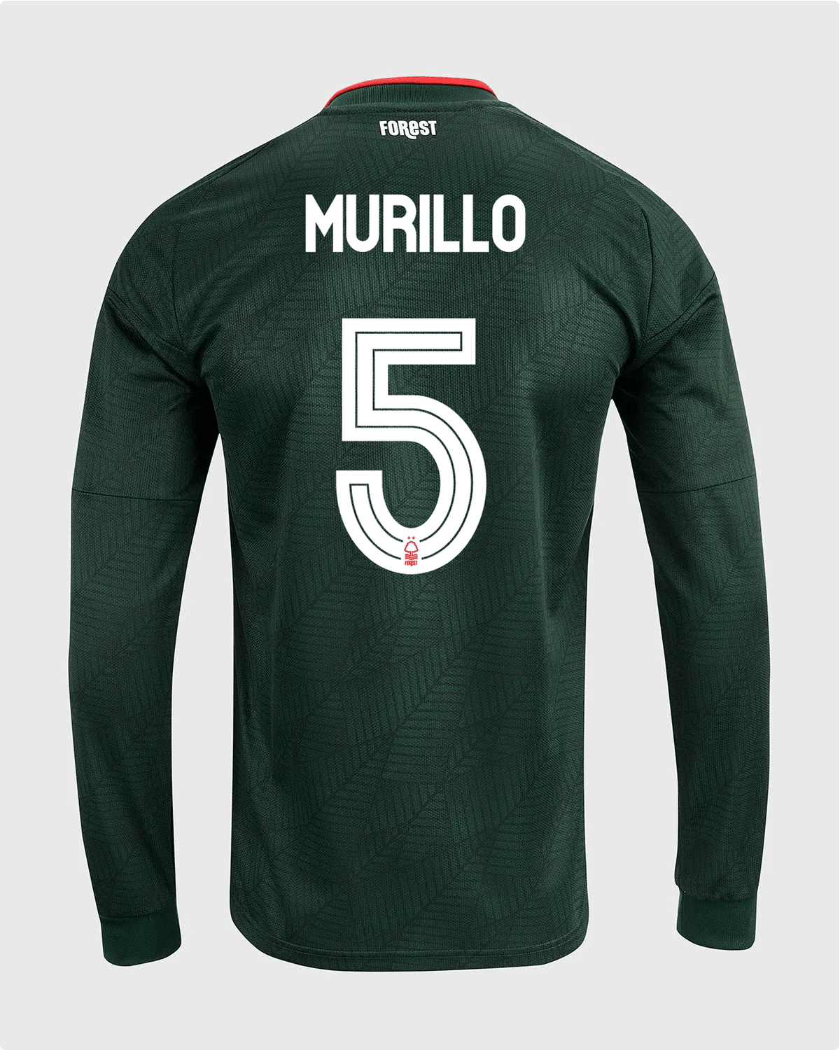 NFFC 26/27 Long Sleeve Away Shirt with Murillo 5 NFFC Printing - Nottingham Forest FC