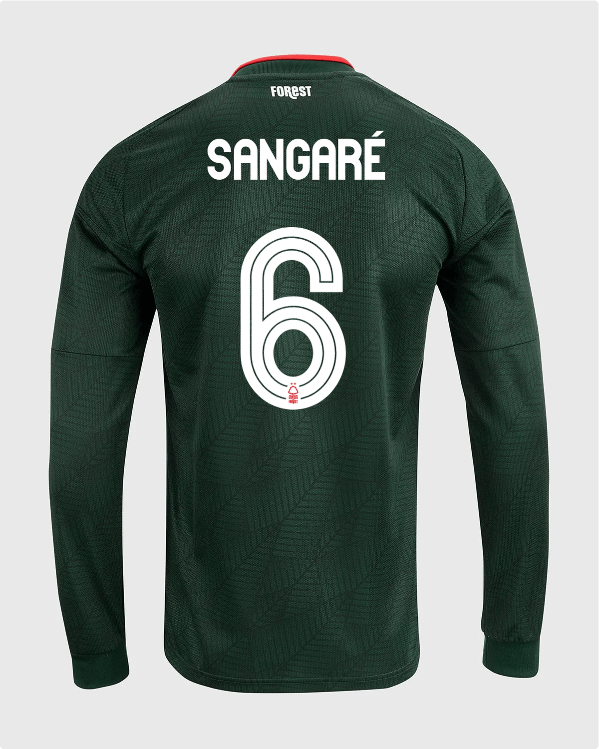 NFFC 26/27 Long Sleeve Away Shirt with Sangaré 6 NFFC Printing - Nottingham Forest FC