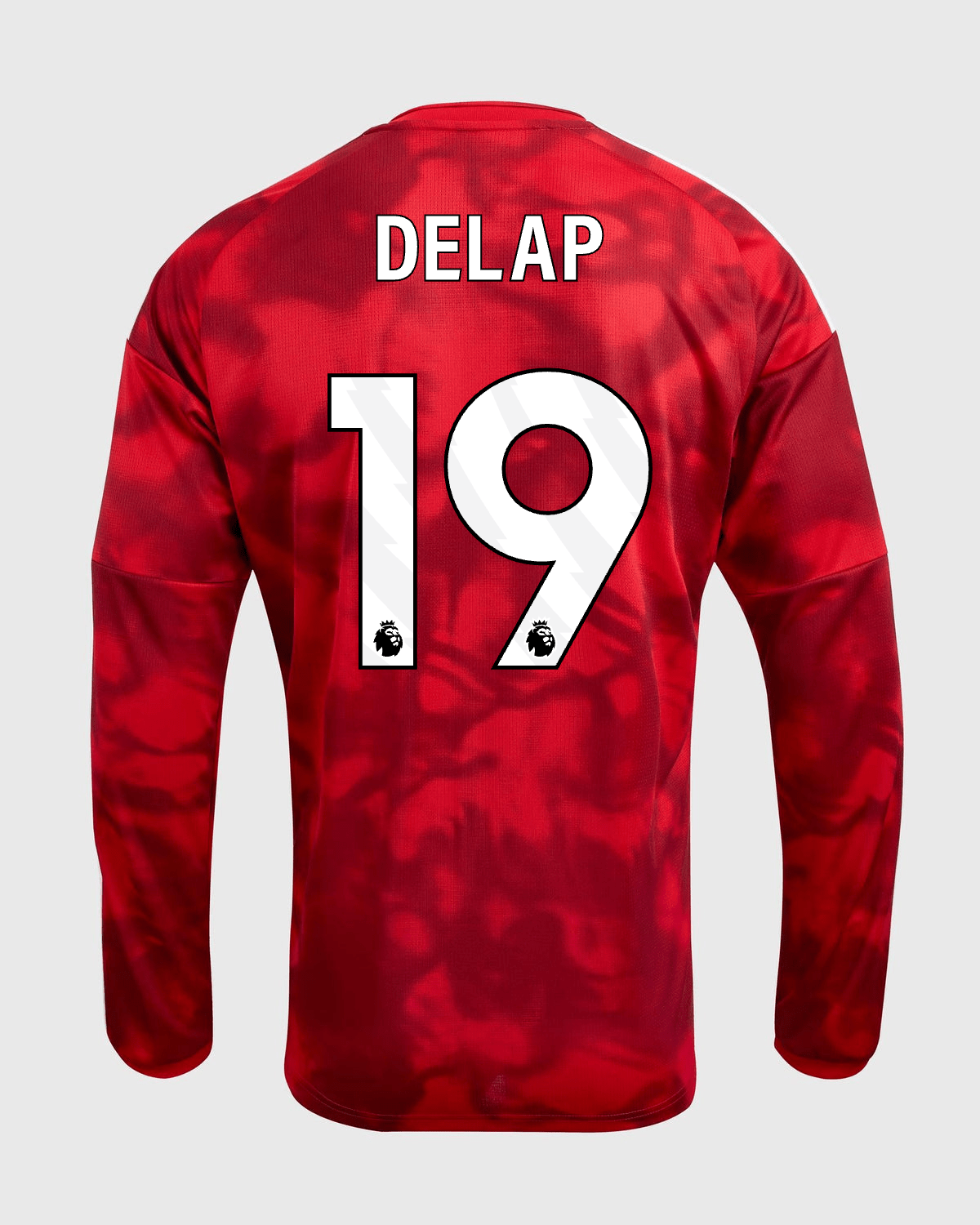 NFFC 26/27 Long Sleeve Home Shirt with Delap 19 Premier League Printing - Nottingham Forest FC