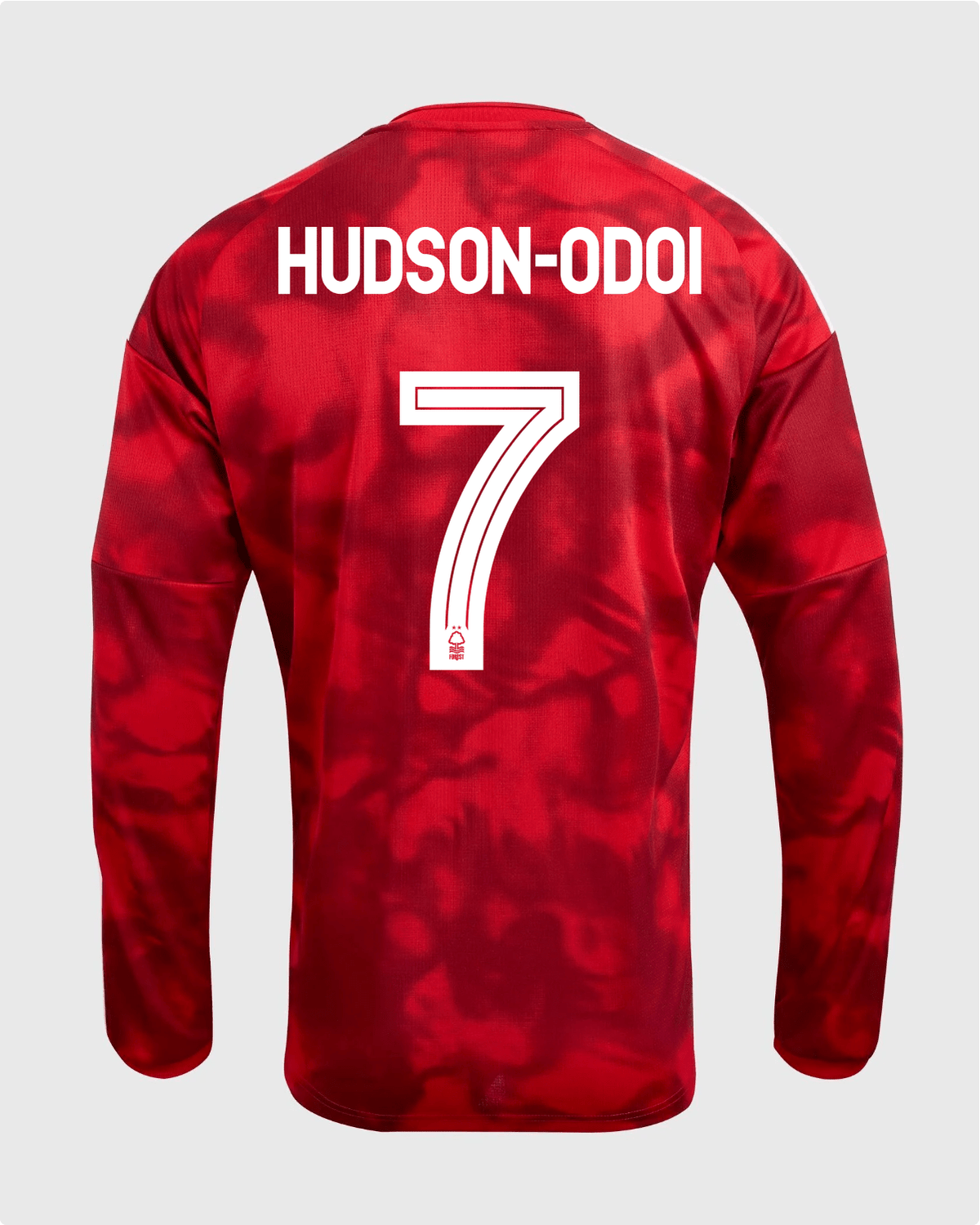 NFFC 26/27 Long Sleeve Home Shirt with Hudson-Odoi 7 NFFC Printing - Nottingham Forest FC