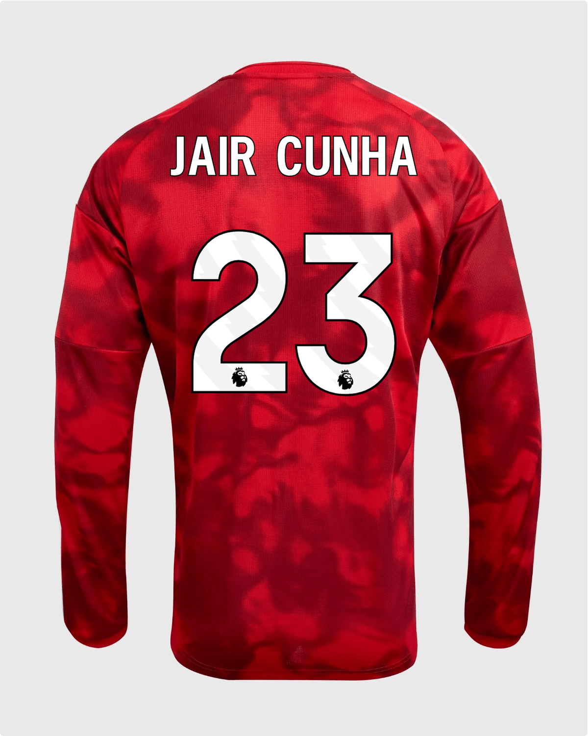 NFFC 26/27 Long Sleeve Home Shirt with Jair Cunha 23 Premier League Printing - Nottingham Forest FC