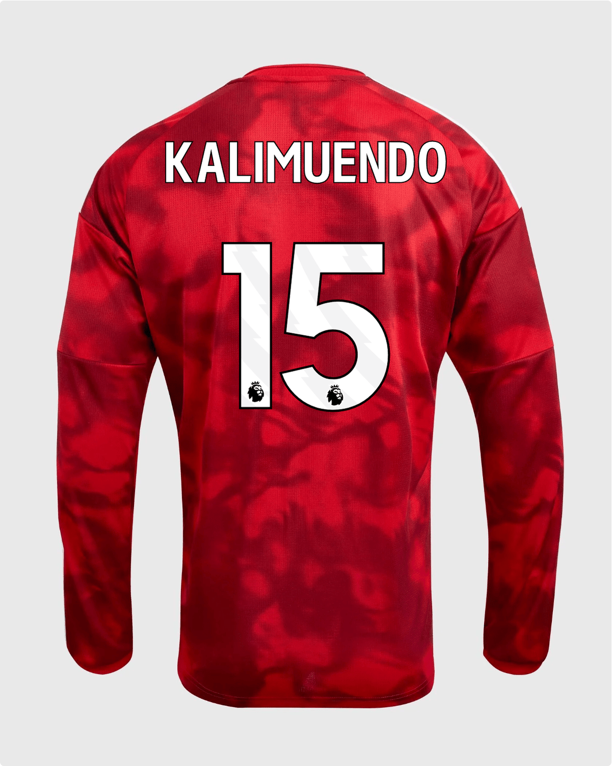 NFFC 26/27 Long Sleeve Home Shirt with Kalimuendo 15 Premier League Printing - Nottingham Forest FC
