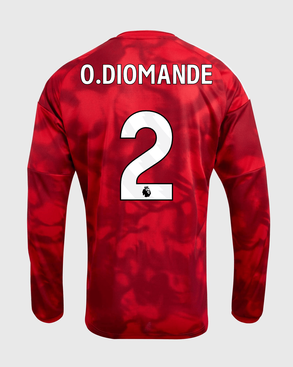 NFFC 26/27 Long Sleeve Home Shirt with O.Diomande 2 Premier League Printing - Nottingham Forest FC