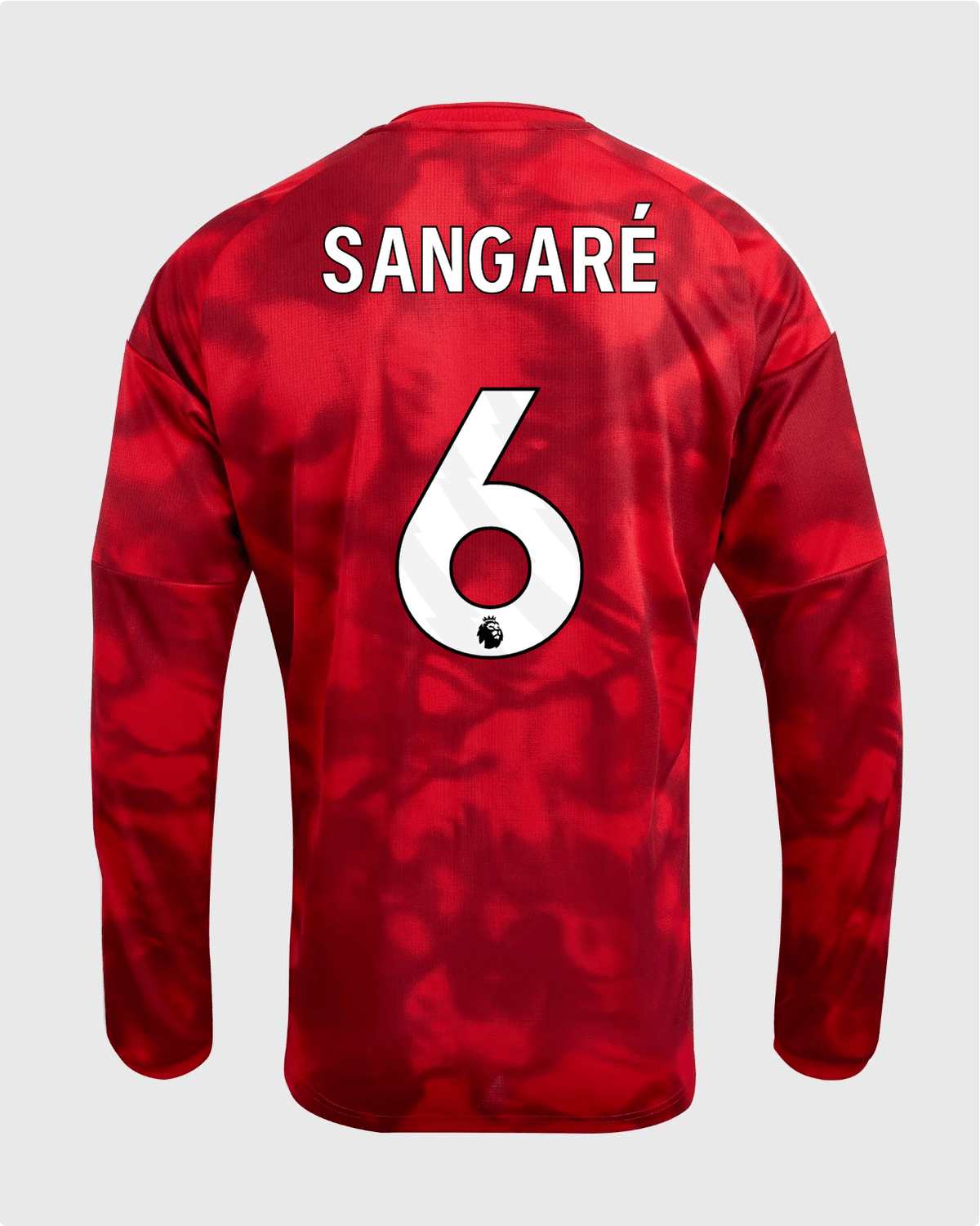 NFFC 26/27 Long Sleeve Home Shirt with Sangaré 6 Premier League Printing - Nottingham Forest FC
