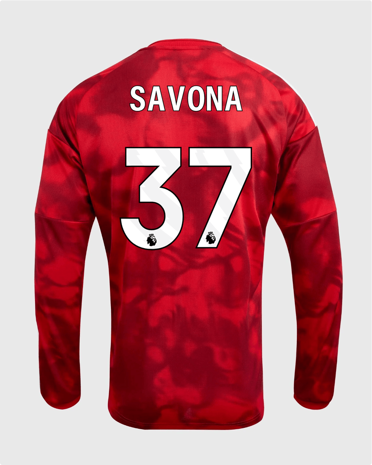 NFFC 26/27 Long Sleeve Home Shirt with Savona 37 Premier League Printing - Nottingham Forest FC
