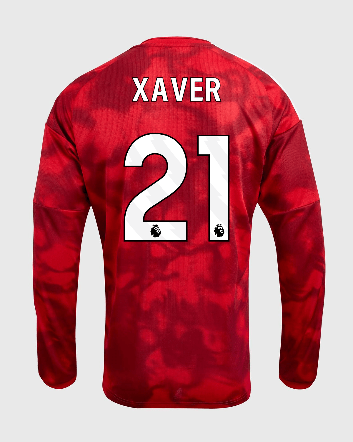 NFFC 26/27 Long Sleeve Home Shirt with Xaver 21 Premier League Printing - Nottingham Forest FC