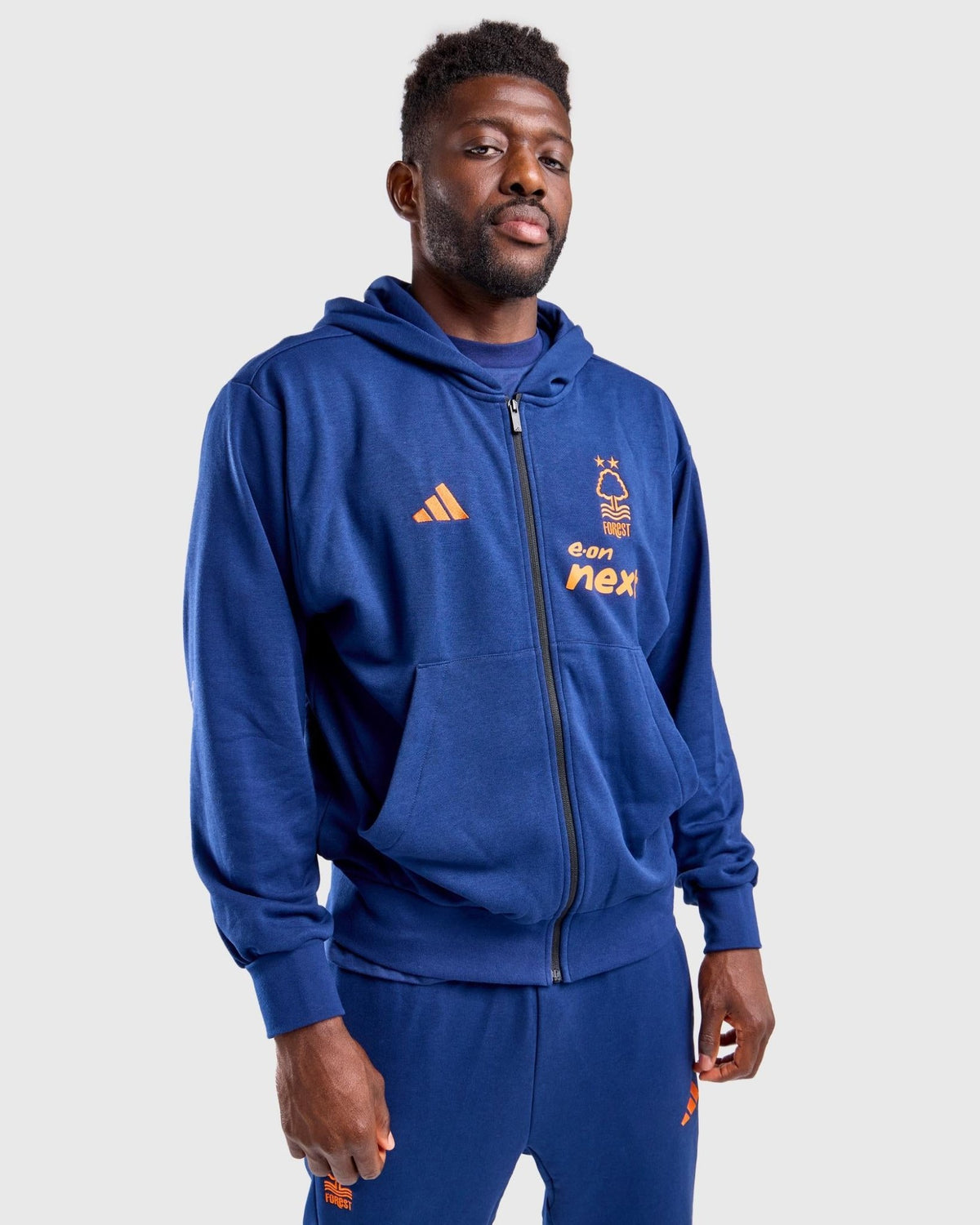 NFFC 26/27 Navy Player Leisure Full Zip Hoodie - Nottingham Forest FC