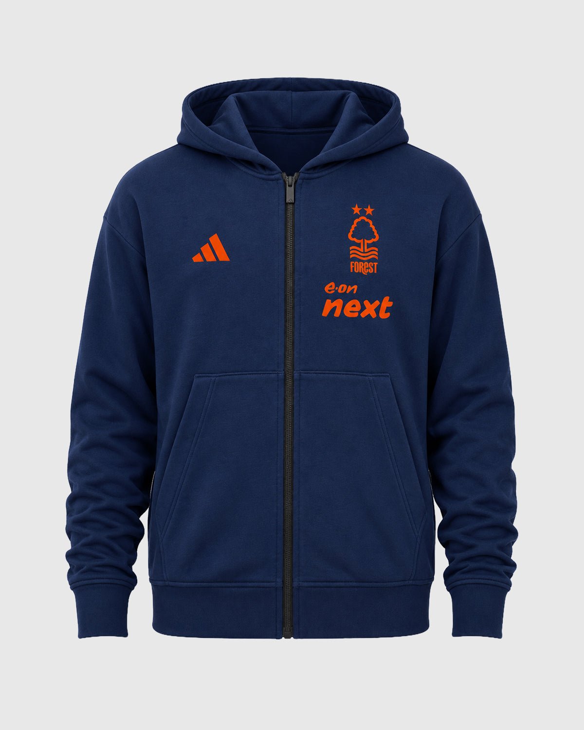 NFFC 26/27 Navy Player Leisure Full Zip Hoodie - Nottingham Forest FC