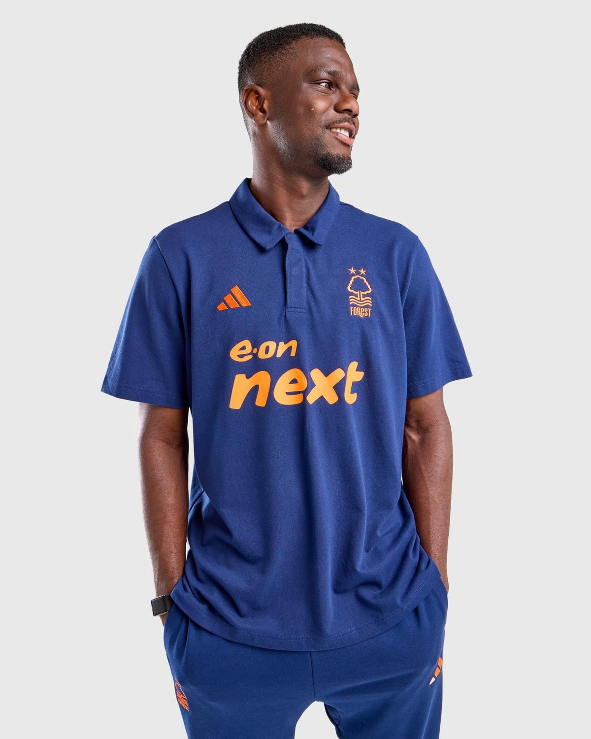NFFC 26/27 Navy Player Leisure Polo - Nottingham Forest FC