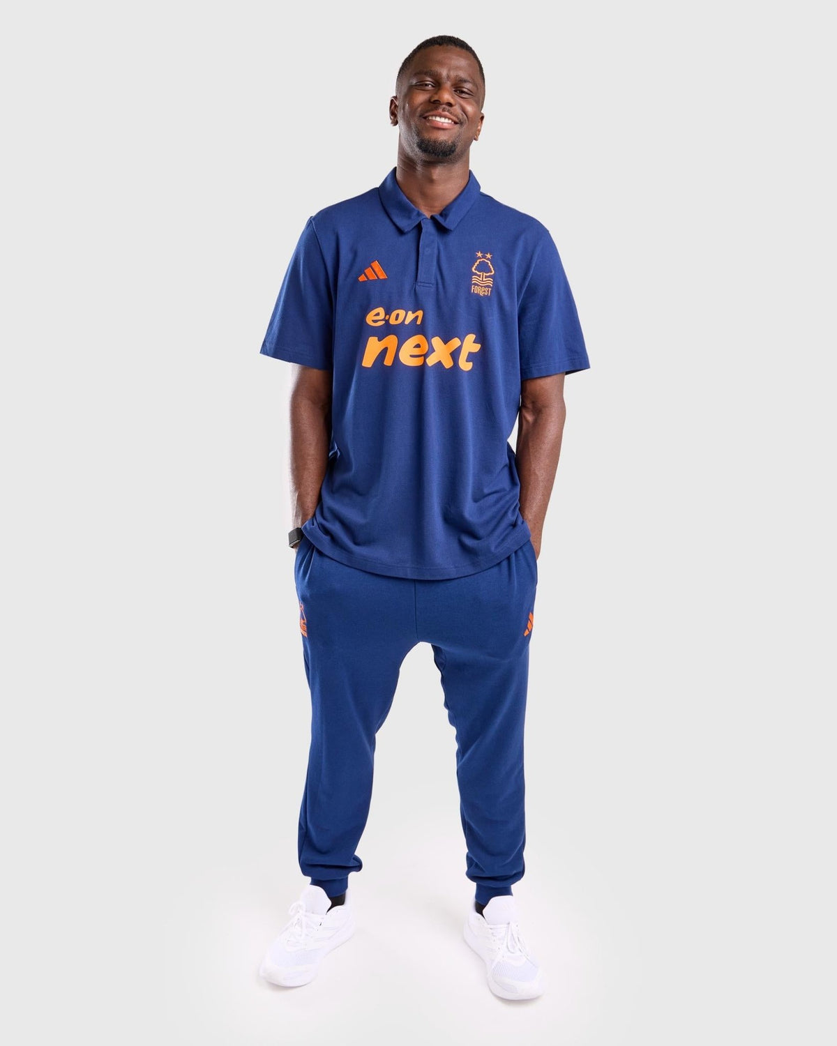NFFC 26/27 Navy Player Leisure Polo - Nottingham Forest FC