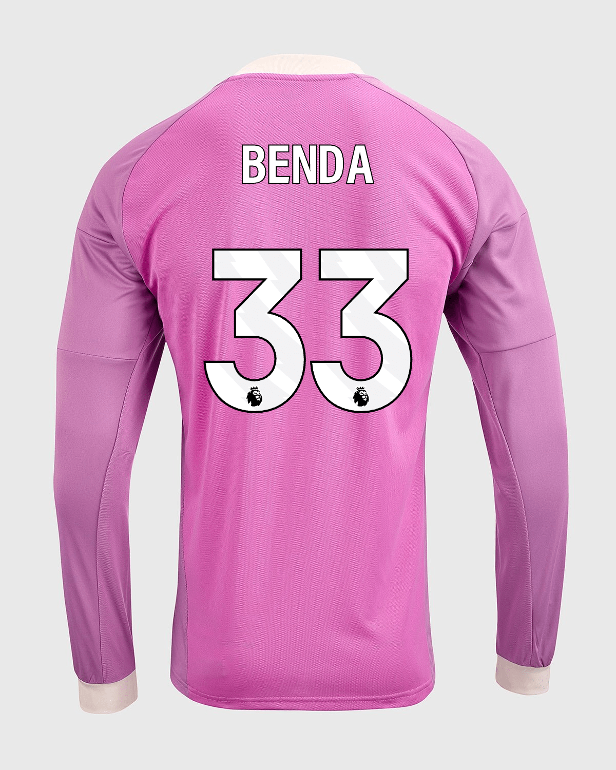 NFFC 26/27 Pink Long Sleeve Goalkeeper Shirt with Benda 33 Premier League Printing - Nottingham Forest FC