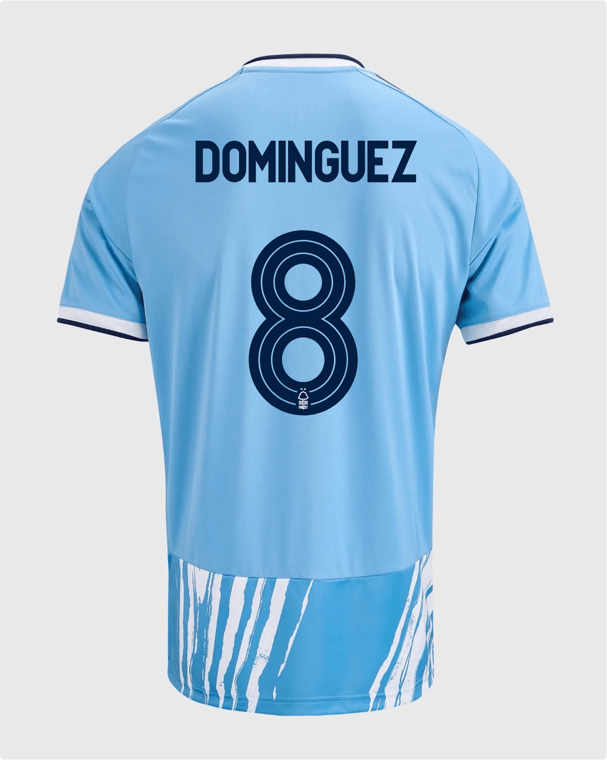 NFFC 26/27 Third Shirt with Dominguez 8 NFFC Printing - Nottingham Forest FC