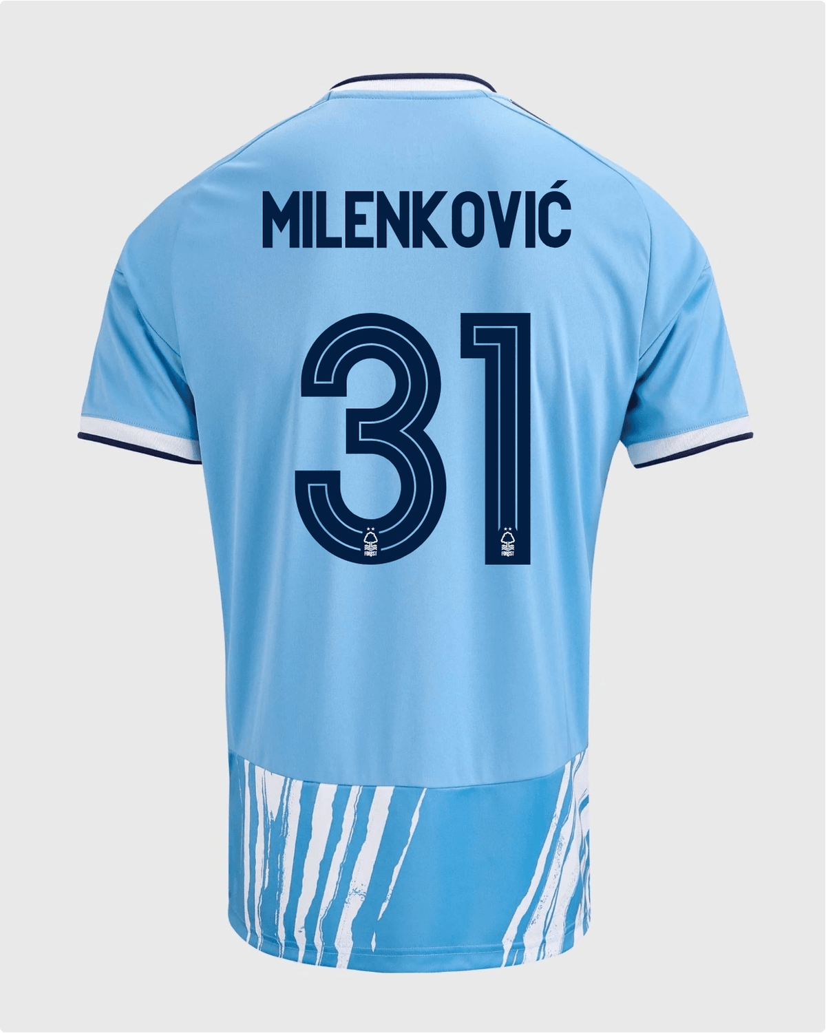 NFFC 26/27 Third Shirt with Milenković 31 NFFC Printing - Nottingham Forest FC