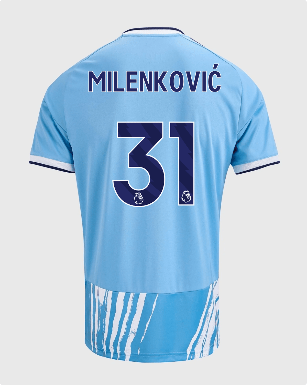 NFFC 26/27 Third Shirt with Milenković 31 Premier League Printing - Nottingham Forest FC