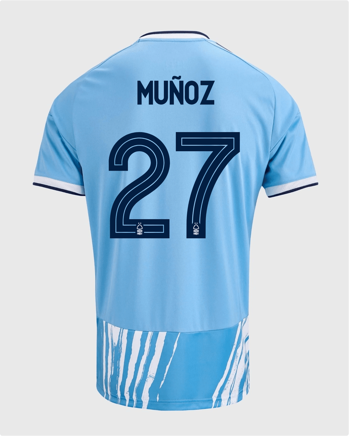 NFFC 26/27 Third Shirt with Muñoz 27 NFFC Printing - Nottingham Forest FC
