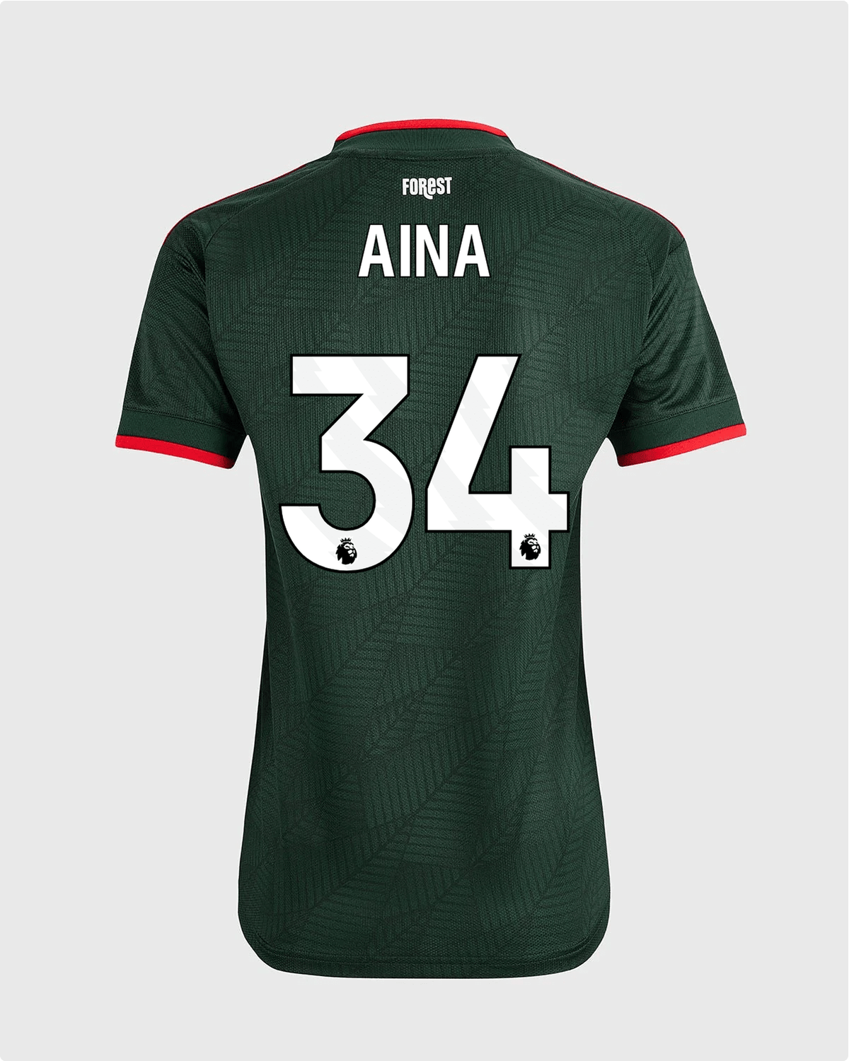 NFFC 26/27 Women's Away Shirt with Aina 34 Premier League Printing - Nottingham Forest FC