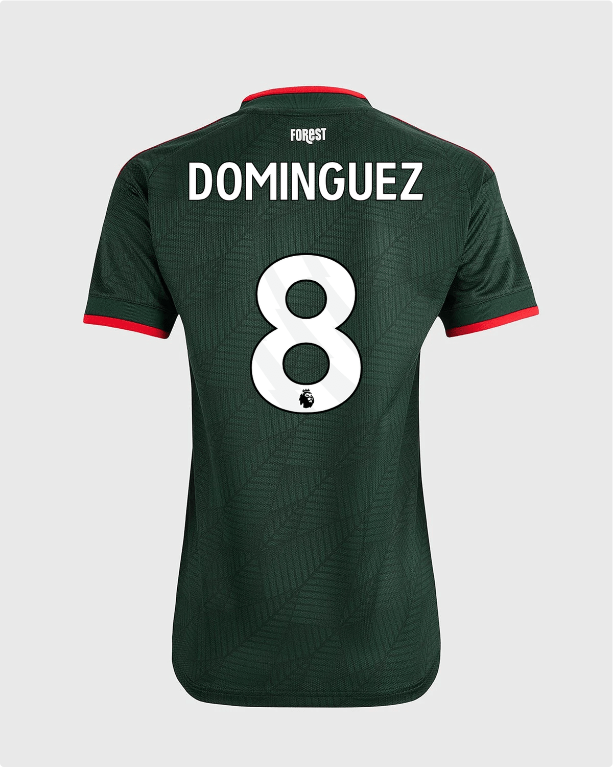 NFFC 26/27 Women's Away Shirt with Dominguez 8 Premier League Printing - Nottingham Forest FC