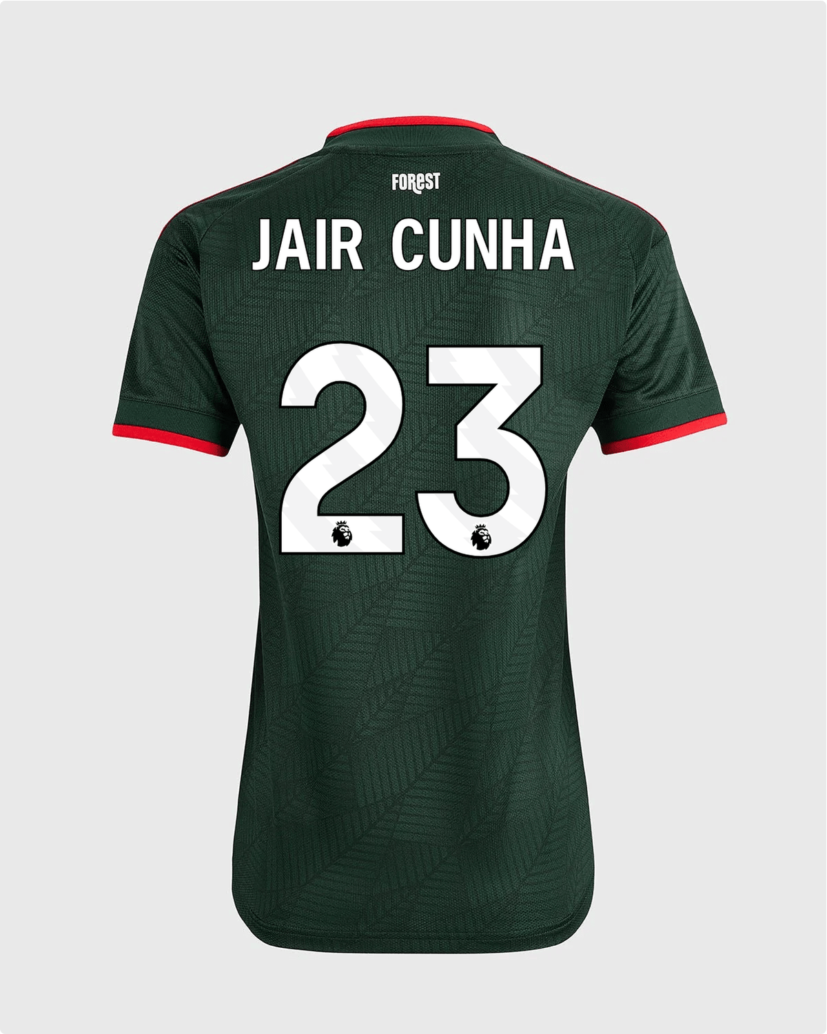 NFFC 26/27 Women's Away Shirt with Jair Cunha 23 Premier League Printing - Nottingham Forest FC