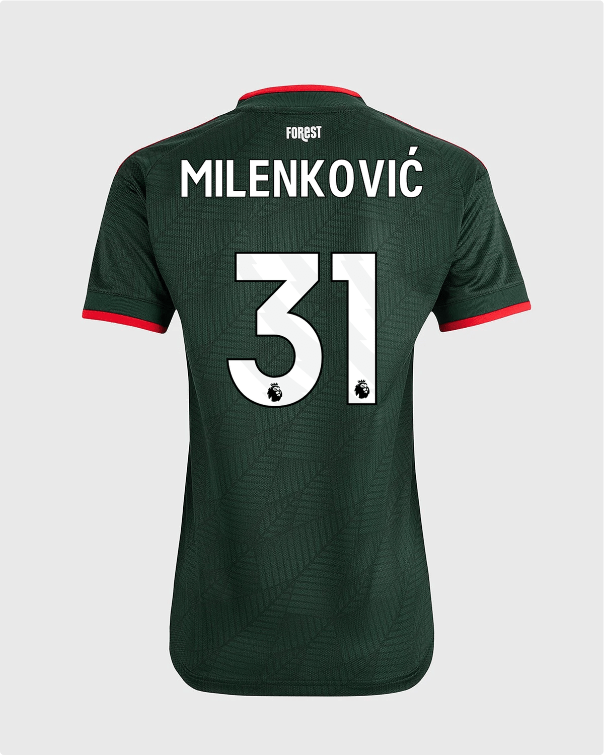 NFFC 26/27 Women's Away Shirt with Milenković 31 Premier League Printing - Nottingham Forest FC
