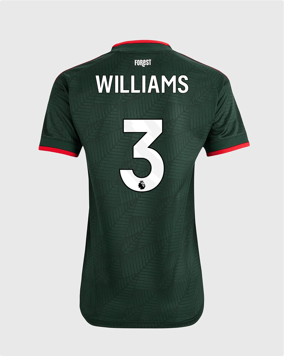 NFFC 26/27 Women's Away Shirt with Williams 3 Premier League Printing - Nottingham Forest FC