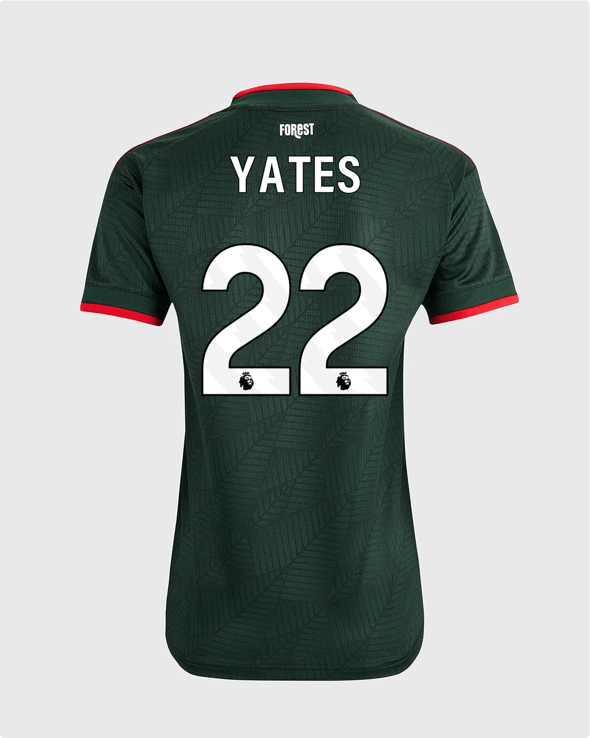 NFFC 26/27 Women's Away Shirt with Yates 22 Premier League Printing - Nottingham Forest FC
