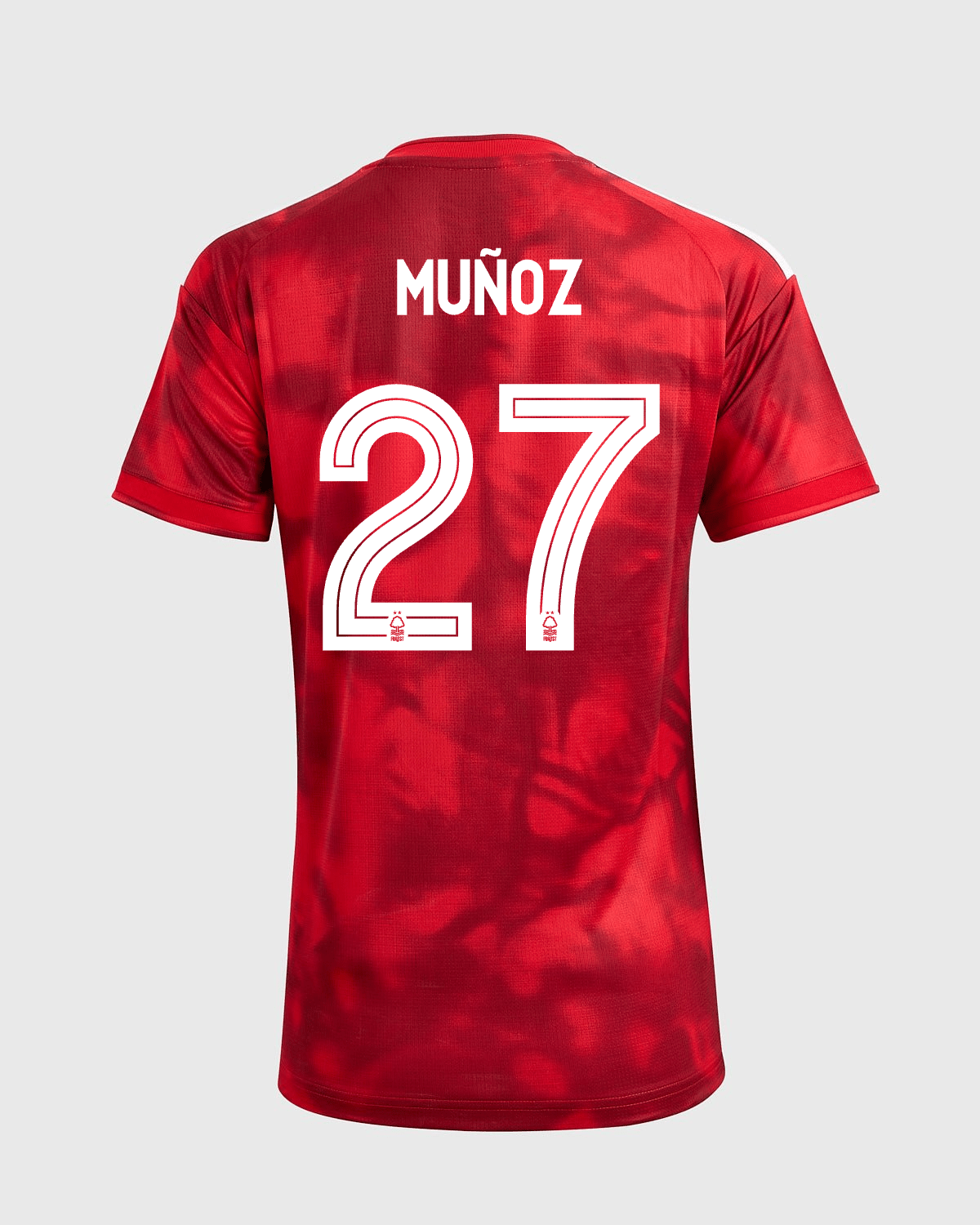 NFFC 26/27 Women's Home Shirt with Muñoz 27 NFFC Printing - Nottingham Forest FC