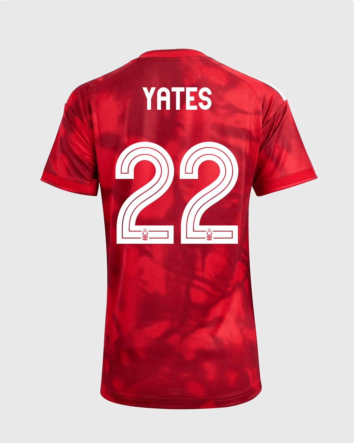 NFFC 26/27 Women's Home Shirt with Yates 22 NFFC Printing - Nottingham Forest FC
