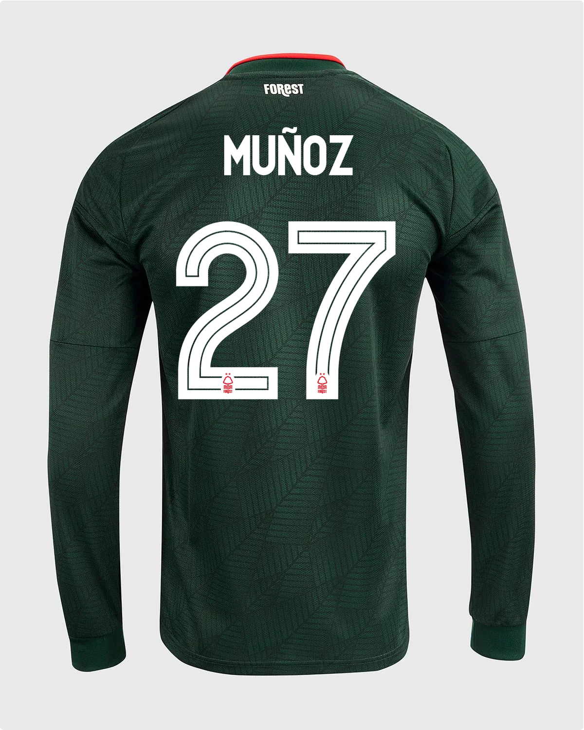 NFFC 26/27 Long Sleeve Away Shirt with Muñoz 27 NFFC Printing